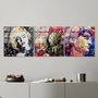 Wallity UV-857 Cuadro Decorativo de Vidrio Templado Multicolor 50 x 50 cm